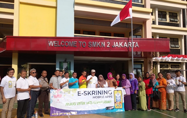 Launcing E- Skrining Mobile APP di SMKN 2 Jakarta